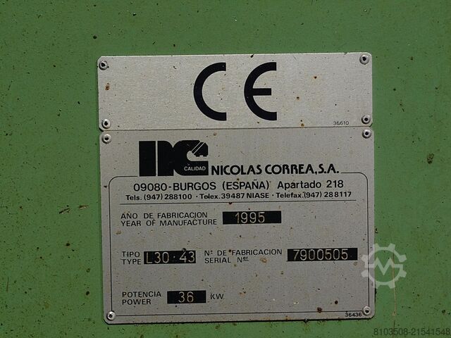 Seyyar kolonlu freze tezgahı Correa L30-43