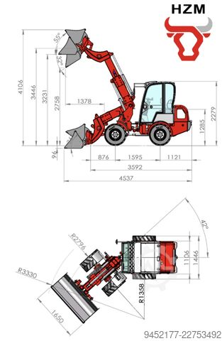 লোডার HZM 810-T Kubota 25PS