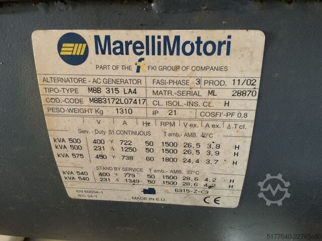 Aggregat Deutz 540KVA super silent generatorset.