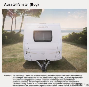 Караван Weinsberg CaraOne 450 FU 1500kg*Smart &Advanced-Paket