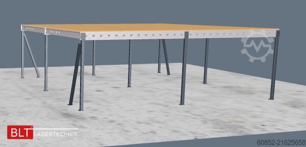 Storage platform 10x10m Lagerbühne , Belastung : 500kg/qm Unterkante: 3m ,ca. 100qm , Systembühne
