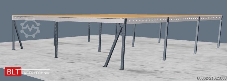 Storage platform 10x15m Lagerbühne , Belastung : 500kg/qm Unterkante: 2,5m ,ca. 150qm Systembühne