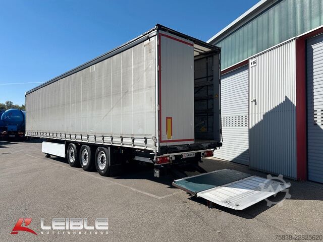 Trailer semi terbuka dengan terpal SCHMITZ CARGOBULL SCS Tautliner mit LBW / Ladebordwand Bär 2t
