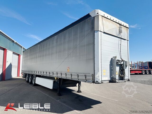 Trailer semi terbuka dengan terpal SCHMITZ CARGOBULL SCS Tautliner mit LBW / Ladebordwand Bär 2t