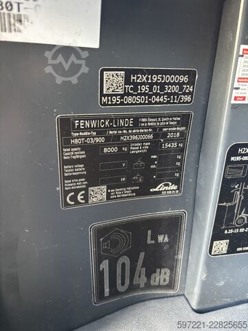 LPG gaffeltrucks Linde H80T/900