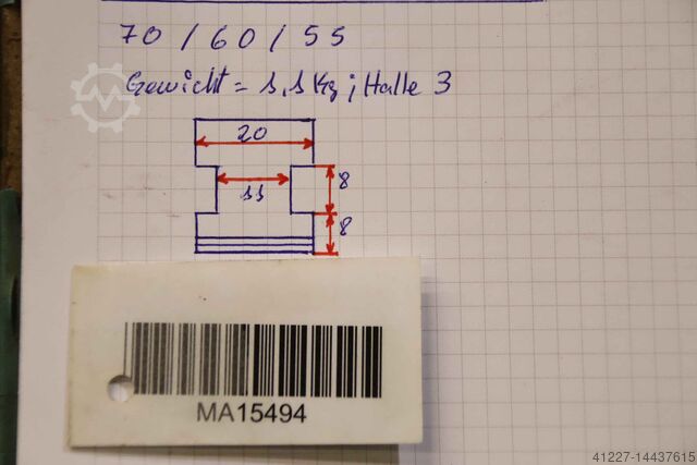 Verwisselbare bekken unbekannt Breite 20 mm