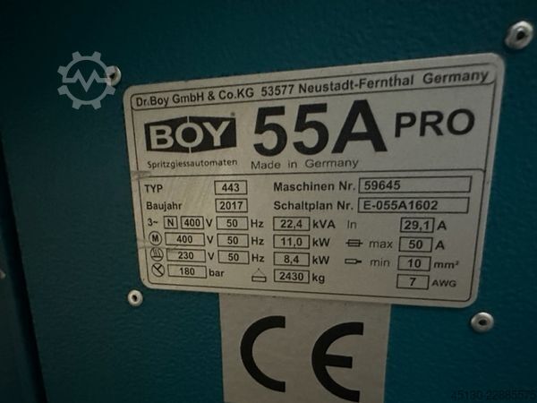 Stroj za brizganje Boy 55A Pro
