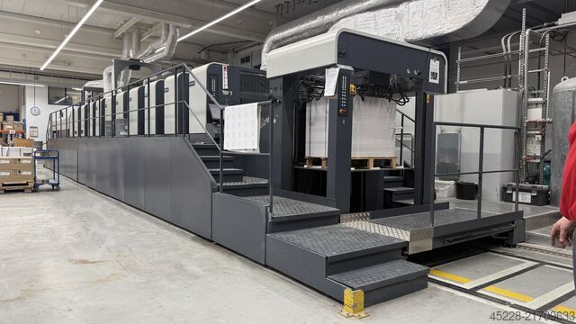 מכונת הדפסה של דפי קיזוז Man Roland R 707 LTTLV UV Evolution + Mabeg RS 104