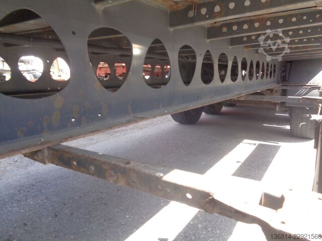 Open semitrailer with tarp  SAPL 24 LTN 385/65 R 22,5