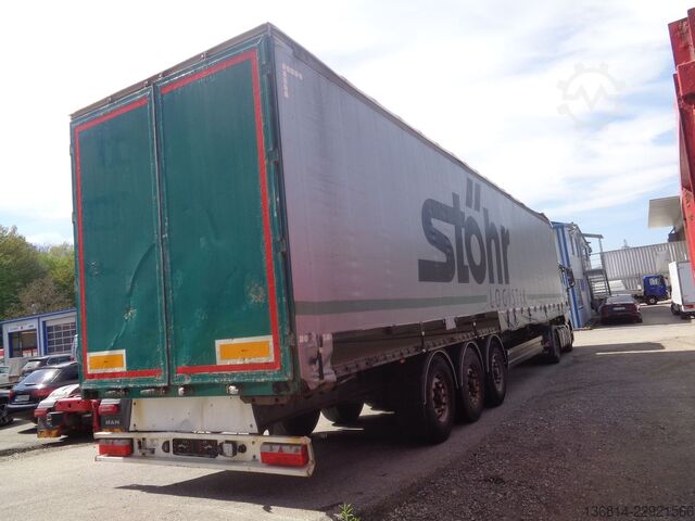 Open semitrailer with tarp  SAPL 24 LTN 385/65 R 22,5