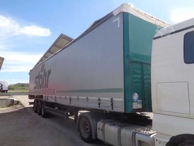 Open semitrailer with tarp  SAPL 24 LTN 385/65 R 22,5