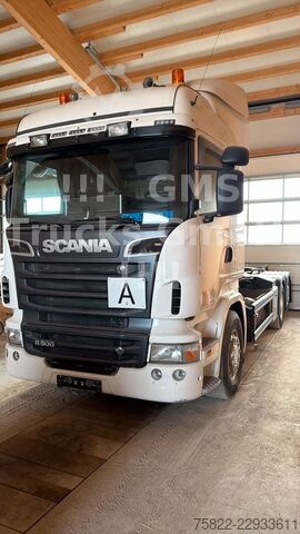Roll-off-kippi kuorma-auto SCANIA R500 V8 / Manual / TOP ZUSTAND / German