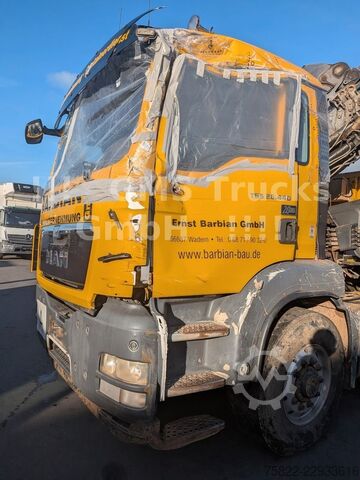 Kolmisivuinen kippiauto MAN TGS 26.440 / 6X4 / Manual / Hiab Kran 288