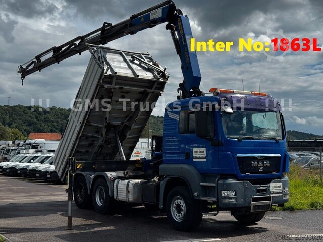 Саміоскид MAN TGS 33.480 / 6X4 / Mei BORDM /25m Kran Palfinger