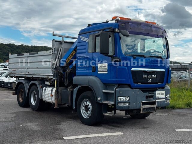 Трьохсторонній самоскид MAN TGS 33.480 / 6X4 / Mei BORDM /25m Kran Palfinger