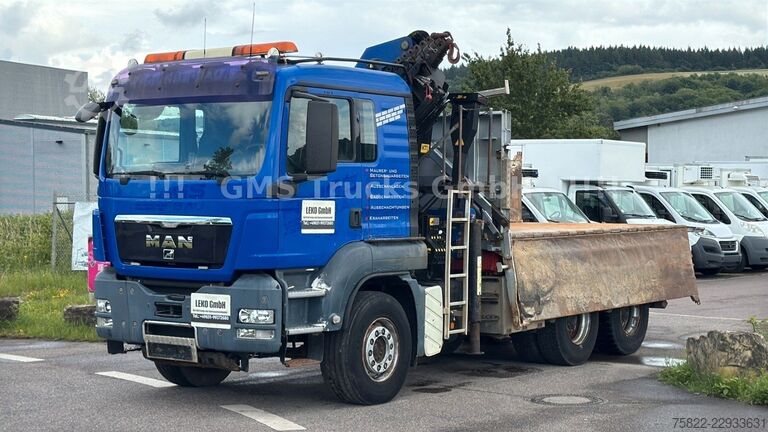 Трьохсторонній самоскид MAN TGS 33.480 / 6X4 / Mei BORDM /25m Kran Palfinger