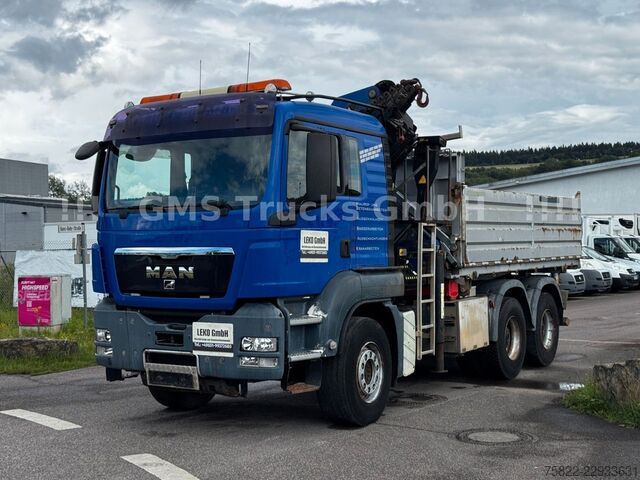 Трьохсторонній самоскид MAN TGS 33.480 / 6X4 / Mei BORDM /25m Kran Palfinger