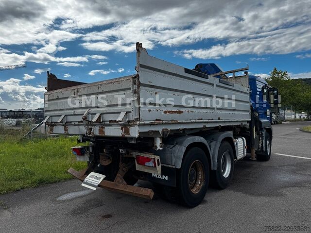 Трьохсторонній самоскид MAN TGS 33.480 / 6X4 / Mei BORDM /25m Kran Palfinger