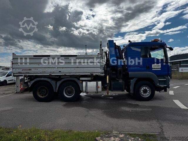 Трьохсторонній самоскид MAN TGS 33.480 / 6X4 / Mei BORDM /25m Kran Palfinger