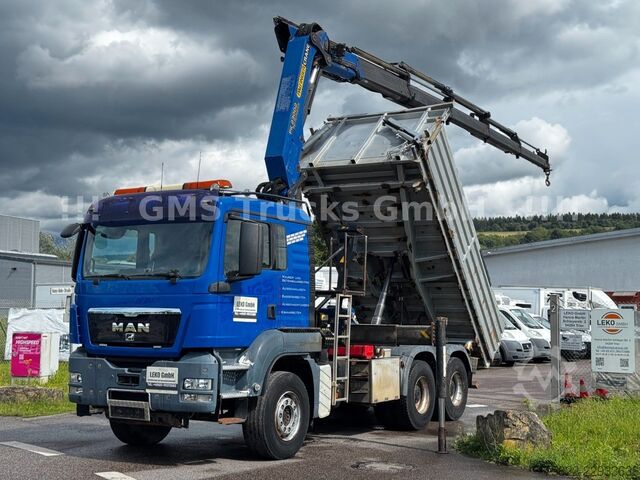 Autožeriav MAN TGS 33.480 / 6X4 / Mei BORDM /25m Kran Palfinger