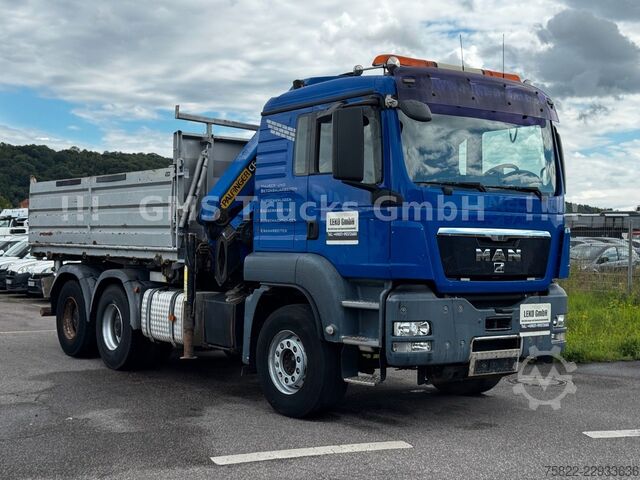 Autožeriav MAN TGS 33.480 / 6X4 / Mei BORDM /25m Kran Palfinger