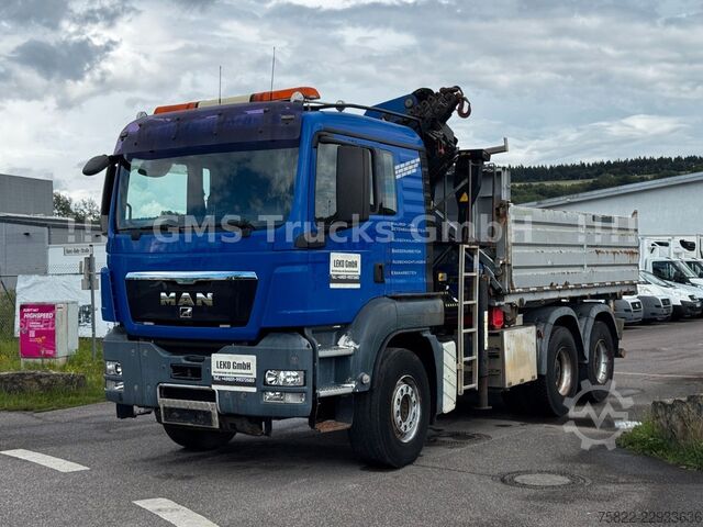 Autožeriav MAN TGS 33.480 / 6X4 / Mei BORDM /25m Kran Palfinger