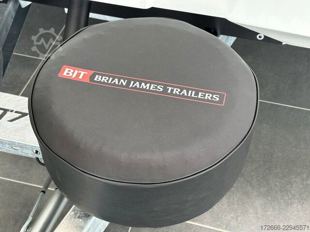 Autotransporter Brian James Trailers RACE TRANSPORTER 7 | 397-6023-35-3-10-W | TRIDEM | ZUSATZRAMPEN 600X235X199CM 3500KG GESCHLOSSENER AUTOTRAILER | WEISS