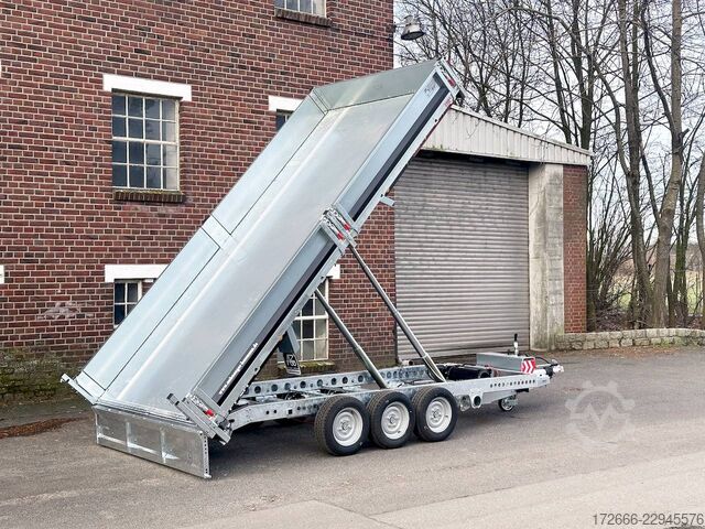 Zadnji kiper Brian James Trailers TIPPER 526-4020-35-3-12 | TRIDEM | PENDELKLAPPE 400X200X30CM 3500KG RÜCKWÄRTSKIPPER | SCHWARZ