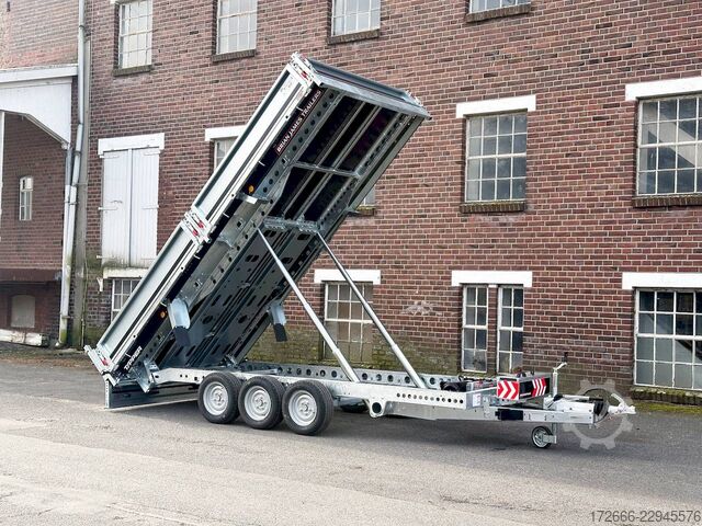 Zadnji kiper Brian James Trailers TIPPER 526-4020-35-3-12 | TRIDEM | PENDELKLAPPE 400X200X30CM 3500KG RÜCKWÄRTSKIPPER | SCHWARZ