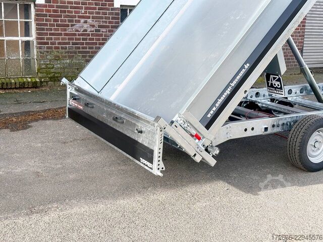 Zadnji kiper Brian James Trailers TIPPER 526-4020-35-3-12 | TRIDEM | PENDELKLAPPE 400X200X30CM 3500KG RÜCKWÄRTSKIPPER | SCHWARZ