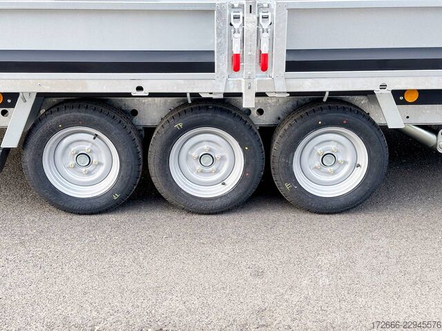 Zadnji kiper Brian James Trailers TIPPER 526-4020-35-3-12 | TRIDEM | PENDELKLAPPE 400X200X30CM 3500KG RÜCKWÄRTSKIPPER | SCHWARZ