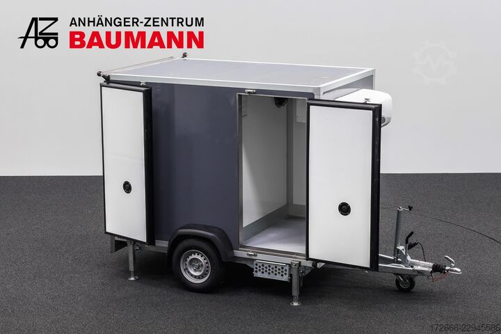 Hladnjača poluprikolica Andere BAUMANN ER 2.5 FREEZE | GRAU | 2X RÄUME 250X150X180CM 1500KG TIEFKÜHLANHÄNGER