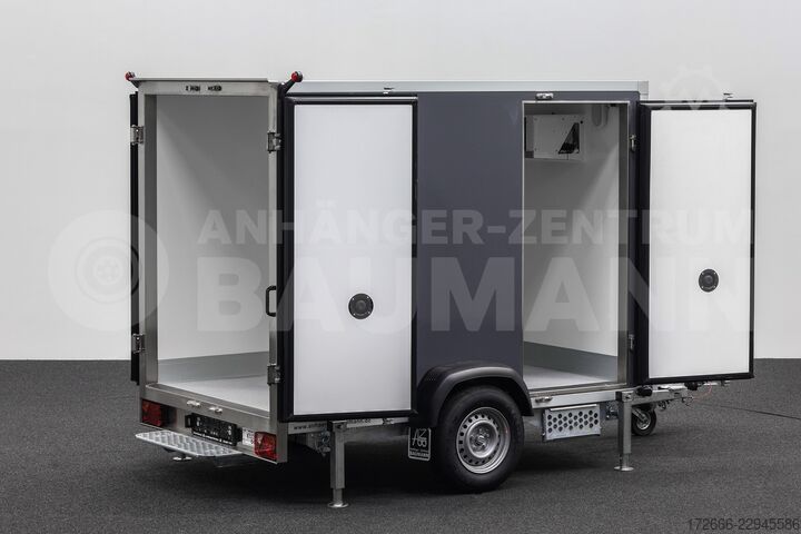 Hladnjača poluprikolica Andere BAUMANN ER 2.5 FREEZE | GRAU | 2X RÄUME 250X150X180CM 1500KG TIEFKÜHLANHÄNGER