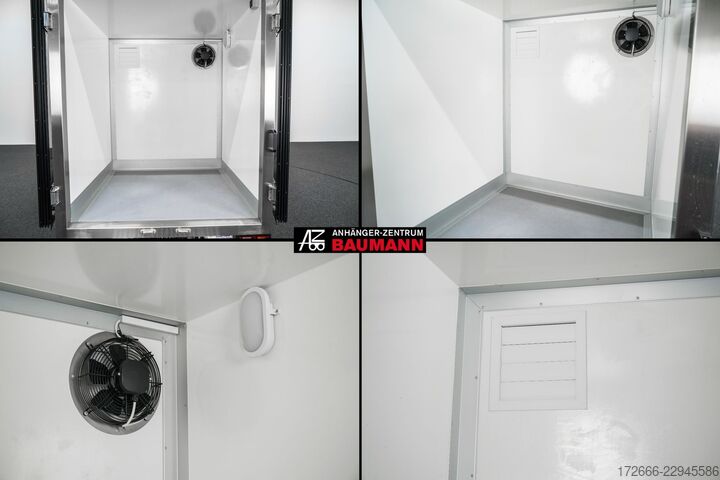 Hladnjača poluprikolica Andere BAUMANN ER 2.5 FREEZE | GRAU | 2X RÄUME 250X150X180CM 1500KG TIEFKÜHLANHÄNGER