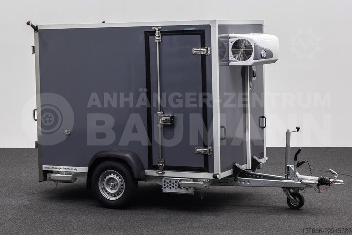 Hladnjača poluprikolica Andere BAUMANN ER 2.5 FREEZE | GRAU | 2X RÄUME 250X150X180CM 1500KG TIEFKÜHLANHÄNGER