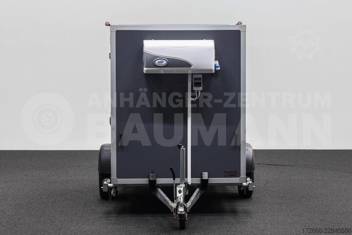 Hladnjača poluprikolica Andere BAUMANN ER 2.5 FREEZE | GRAU | 2X RÄUME 250X150X180CM 1500KG TIEFKÜHLANHÄNGER
