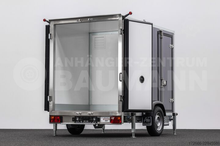 Hladnjača poluprikolica Andere BAUMANN ER 2.5 FREEZE | GRAU | 2X RÄUME 250X150X180CM 1500KG TIEFKÜHLANHÄNGER