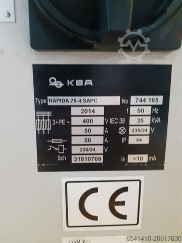 Presse offset KBA Rapida 75-4