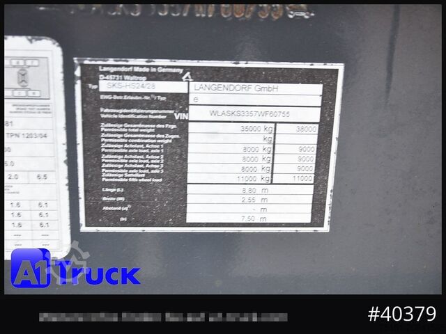 Semirremolque volquete LANGENDORF SKS-HS 24-28,  Stahl,  SAF