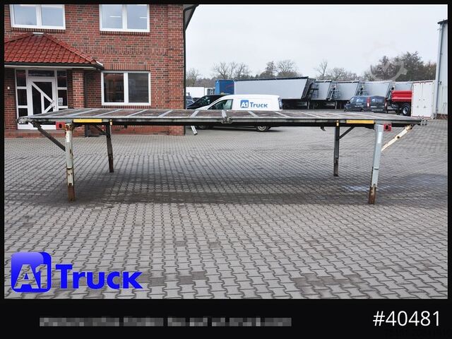 Swap body trailer WECON WPR 745, verzinkt, Plattform, Plateau,