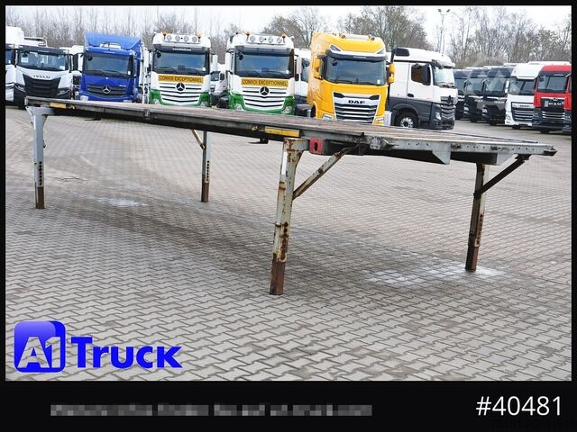 Swap body trailer WECON WPR 745, verzinkt, Plattform, Plateau,
