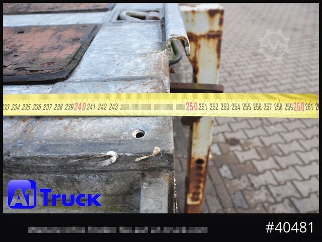 Swap body trailer WECON WPR 745, verzinkt, Plattform, Plateau,