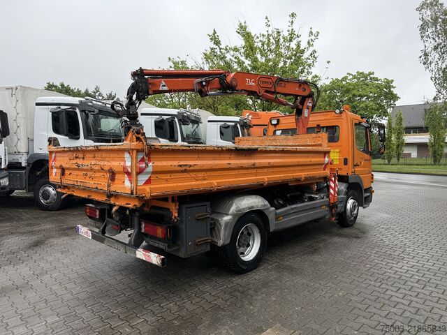 ダンプトラック Mercedes-Benz Atego 1218 Kipper Kran Atlas 65