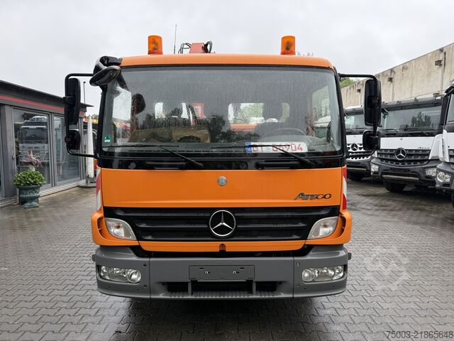 三方ダンプトラック Mercedes-Benz Atego 1218 Kipper Kran Atlas 65