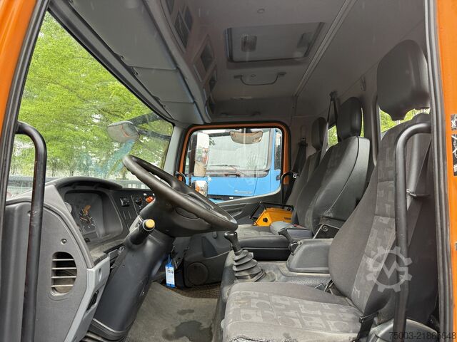 三方ダンプトラック Mercedes-Benz Atego 1218 Kipper Kran Atlas 65