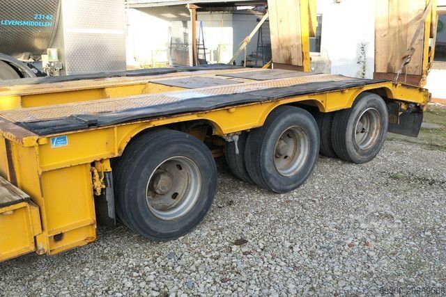 Semirremolque de plataforma baja LANGENDORF SATH 30/34, Hydr. Rampen, Gelenkt, Tiefbett