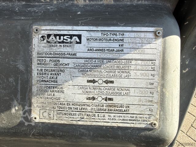  AUSA CH - 150 H Ruwterreinheftruck  Triplo 400 Freelift