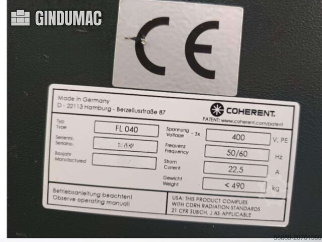 Fiber Laser Cutting Machine LVD Electra-FL 3015