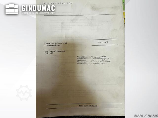 Bed Type Milling Machine UNION BFK 150/2