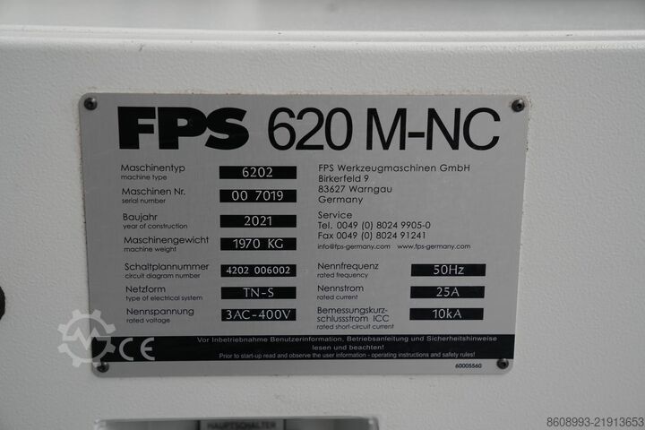 Verktygsfräsmaskin FPS 620M-NC